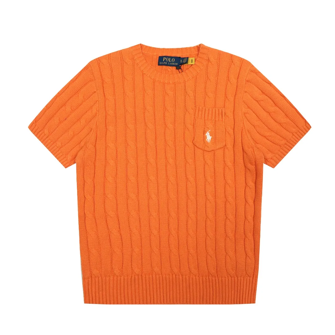 P154 💰 "Top quality" Style number: DS222# (not off the shelves all year round) [Ralph Lauren round neck pocket style solid color pony embroidered logo knitted short sleeves] ✅Ralph Lauren Ralph Lauren classic basic pocket all-match style goddess knitted short sleeves for all seasons ✅Main supplier platform live broadcast Wholesale entity Replenish when out of stock Not off the shelf ✅ZP quality 1:1 version Scan the code to enter the GF website Counter quality ✅Details and quality are the only one in Guangzhou. Imported quality cotton yarn, focusing on high-end, cost-effective, good quality needless to say. ✅The version is restored to the original order. The maximum size can be worn up to 160 pounds. Loose, comfortable and stress-free. ✅The upper body is simple and easy to match. A must-have for goddess ootd. Good-looking clothes are never picky. A must-have in the goddess’ wardrobe. Size: S-XL. Color: White, almond, purple, orange, gray, yellow, black, khaki, pink, navy, rose, green. Chinese red olive green light blue white label light blue blue label